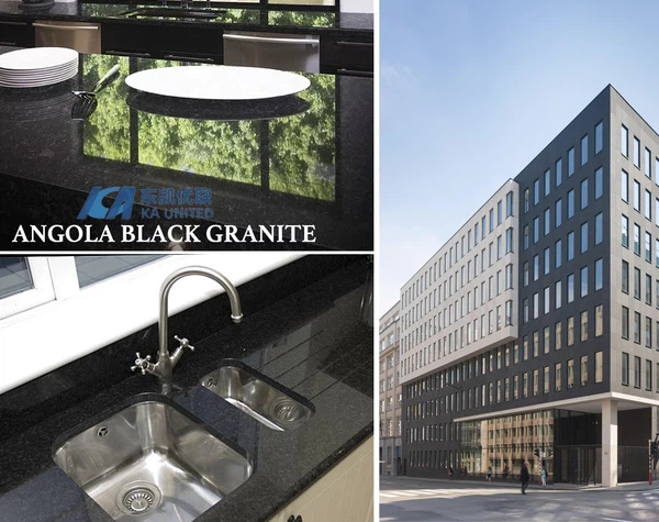 Angola Black Granite Countertops and External Wall Project KA UNITED Angola Black Granite Countertops and External Wall Project KA UNITED