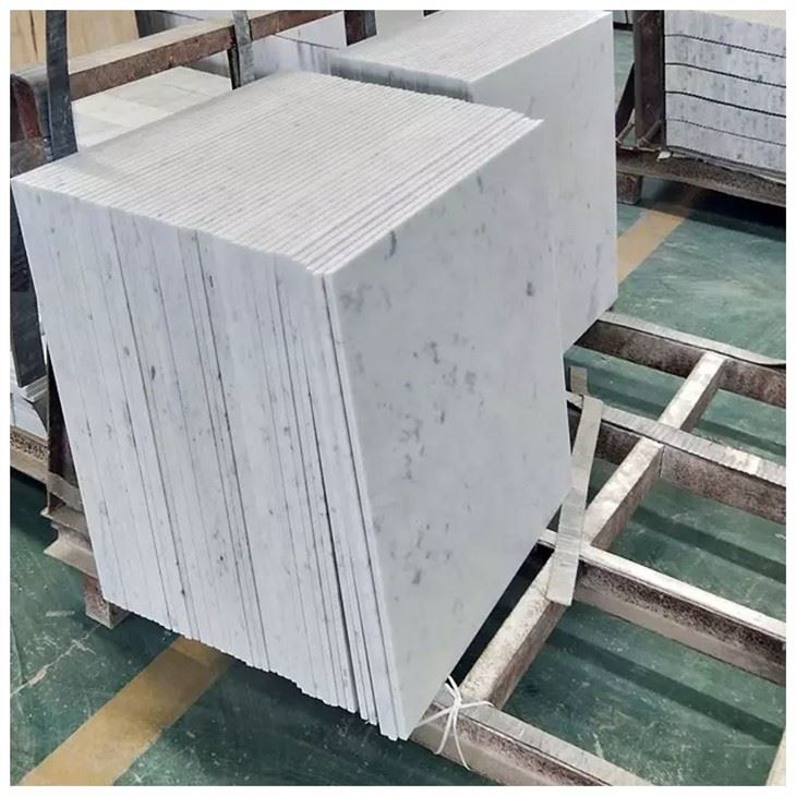 Bianco Carrara Venato Marble Tile