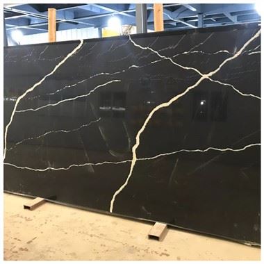 Slabiau Quartz Calacatta Nero