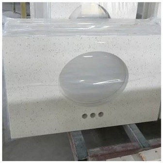 Top Vanity White Quartz Pefriog