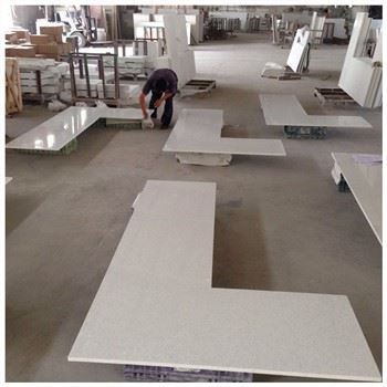 Wyneb Gwaith Chwarts Pefriog Gwyn