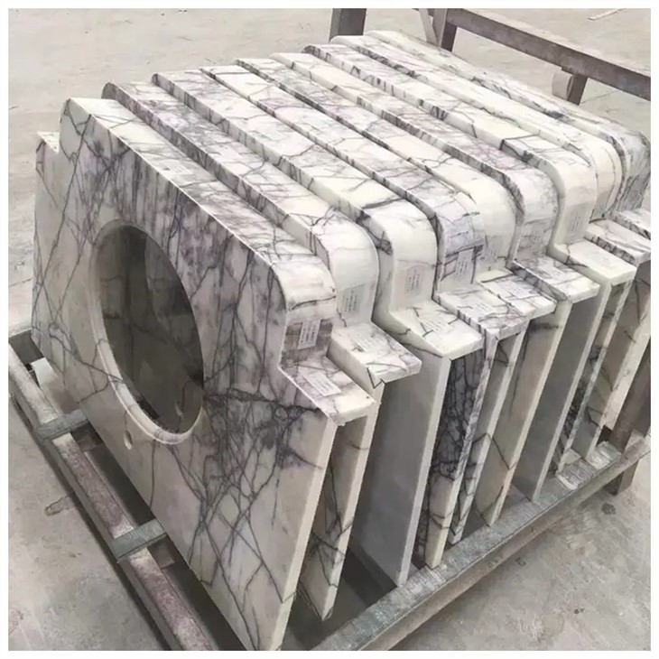 Milas Lilac Marble Single Sink Vanity Countertops