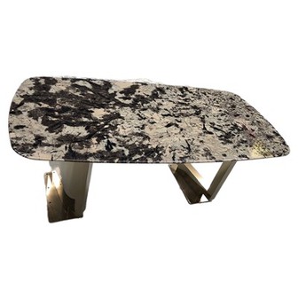 Tabl Oval Gwenithfaen ysblander Delicus