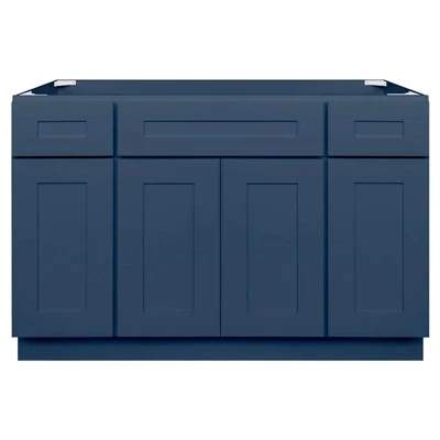 Cabinetau Cegin Blue Shaker
