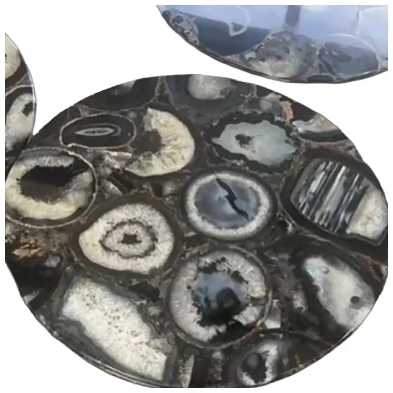 Byrddau Coffi Agate Du