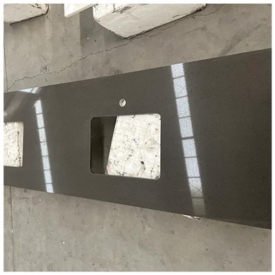 Countertops cwarts pefriog llwyd