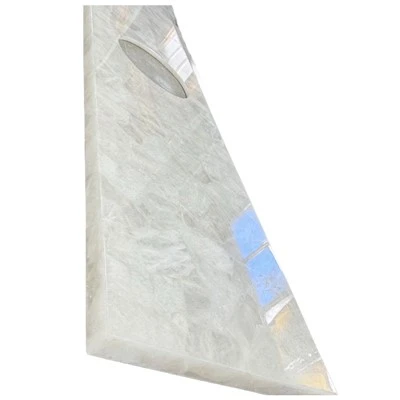 Tops Vanity Quartz Gwyn Goleuedig